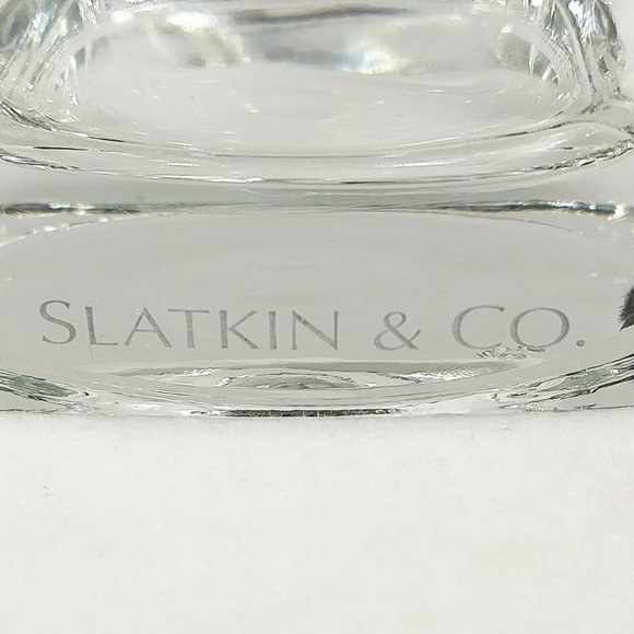 Vintage Slatkin & Co. Clear Heavy Square Old fashion Glass #1321 - Picture 8 of 11